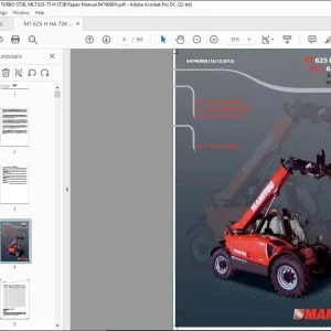 Manitou MT 625 H Turbo ST3B MT 625 H COMFORT ST3B MT 625 HA 75K ST3B S1 MLT 625-75 H ST3B Repair Manual 647469 - PDF DOWNLOAD