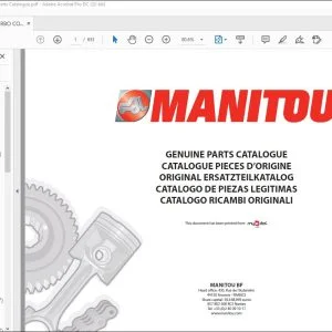 Manitou MT 625 TURBO COMFORT S2 E3 Parts Catalogue Manual - PDF DOWNLOAD