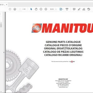 Manitou MT 625 TURBO S1 E3 Genuine Parts Catalogue Manual - PDF DOWNLOAD