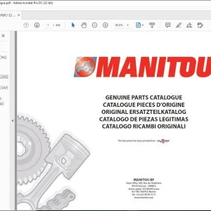 Manitou MT 625 Turbo Série 2-E3 MT-X 625 Turbo Série 2-E3 Genuine Parts Catalogue Manual 647140 - PDF DOWNLOAD