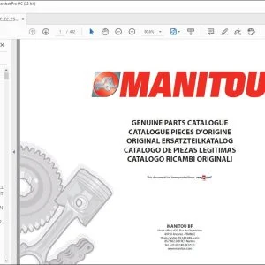 Manitou MT 732 SC E2 MT 1030 S S3 E2 MT 932 SC E2 Parts Catalogue Manual - PDF DOWNLOAD