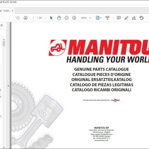 Manitou MT 732 ST3B MT 932 ST3B Parts Catalogue Manual - PDF DOWNLOAD