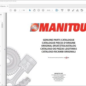 Manitou MT 932 TURBO SA MT 932 SA Parts Catalogue Manual - PDF DOWNLOAD