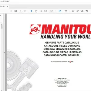 Manitou MVT 730 T MVT 930 T Genuine Parts Catalogue Manual Manitou MVT 730 T MVT 930 T Genuine Parts Catalogue Manual 648162 - PDF DOWNLOAD- PDF DOWNLOAD