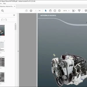 Manitou Marine Engine PSI 4.3L Repair Manual 647522EN - PDF DOWNLOAD