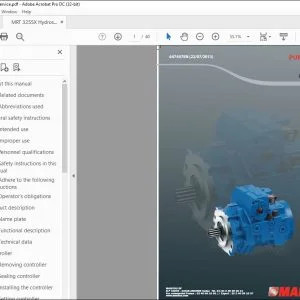 Manitou PUMP A4VG SERIES 40 Repair Manual 647447EN - PDF DOWNLOAD