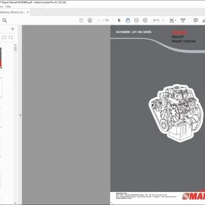 Manitou Perkins Engine 903-27 Repair Manual 647068EN - PDF DOWNLOAD