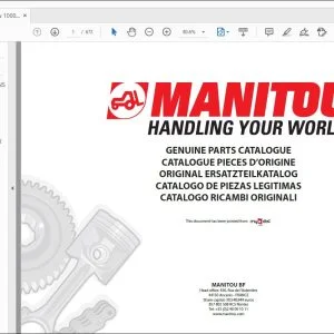 Manitou Perkins New 1000 Series AJ-AS & YG-YK Workshop Manual - PDF DOWNLOAD