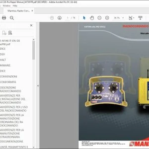 Manitou RadioComando C26-Pro Manuale di riparazione 647391 - PDF DOWNLOAD