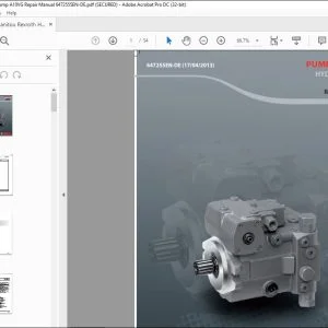 Manitou Rexroth Hydrostatic Pump A10VG Repair Manual 6472555EN-DE - PDF DOWNLOAD