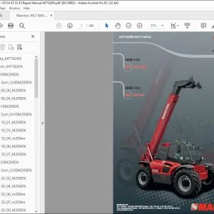 Manitou SERIE 4-E3 MLT 845-120 H SERIE 5-E3 MLT 845-120 Repair Manual 647182 - PDF DOWNLOAD