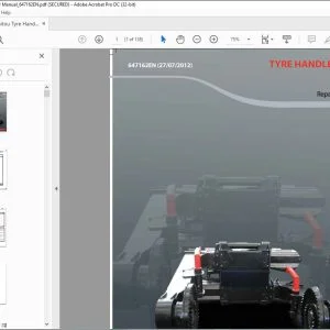 Manitou Tyre Handler TH 63 Repair Manual 647162EN - PDF DOWNLOAD