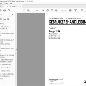 New Holland D125C Stage IIIB Rupsdozer GEBRUIKERSHANDLEIDING 47713472 - PDF DOWNLOAD
