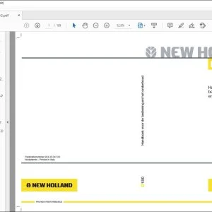 New Holland D180 Handboek voor de bediening en het onderhoudl 604.35.047.00 - PDF DOWNLOAD