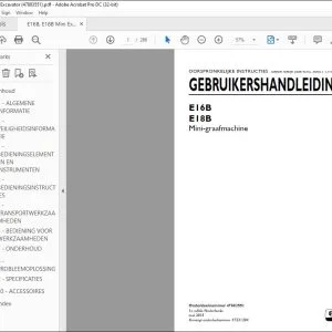 New Holland E16B E18B Mini-graafmachine GEBRUIKERSHANDLEIDING 47883551 - PDF DOWNLOAD