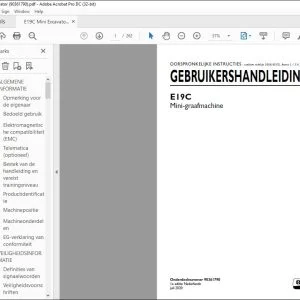 New Holland E19C Mini-graafmachine GEBRUIKERSHANDLEIDING 90361790 - PDF DOWNLOAD