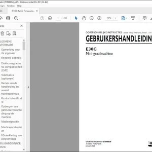 New Holland E30C Mini-graafmachine GEBRUIKERSHANDLEIDING 51698804 - PDF DOWNLOAD