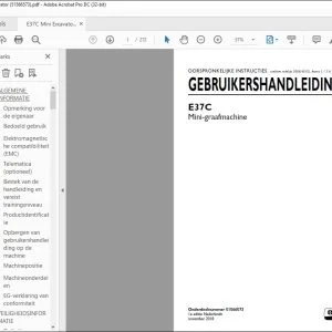 New Holland E37C Mini-graafmachine GEBRUIKERSHANDLEIDING 51566573 - PDF DOWNLOAD