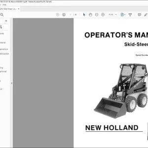 New Holland Ford L-250 Skid-Steer Loader Operator's Manual 751251 - PDF DOWNLOAD