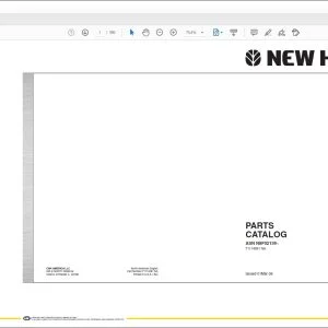 New Holland G200 Tier 3 Grader Parts Catalog Manual 71114091 - PDF DOWNLOAD