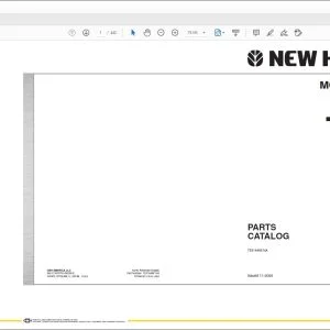 New Holland G200 Tier 3 Motor Grader Parts Catalog Manual 75314466 - PDF DOWNLOAD