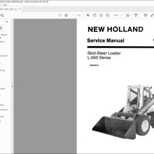 New Holland L-550 Skid-Steer Loader Operator's Manual 40055510 - PDF DOWNLOAD