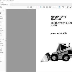 New Holland L-779 Skid-Steer Loader Operator's Manual 42077911 - PDF DOWNLOAD