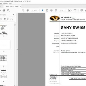 SANY SW105 SPARE PARTS CATALOGUE Manual - PDF DOWNLOAD