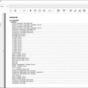 Same Tractor ARGON 50 Parts Catalog Manual - PDF DOWNLOAD