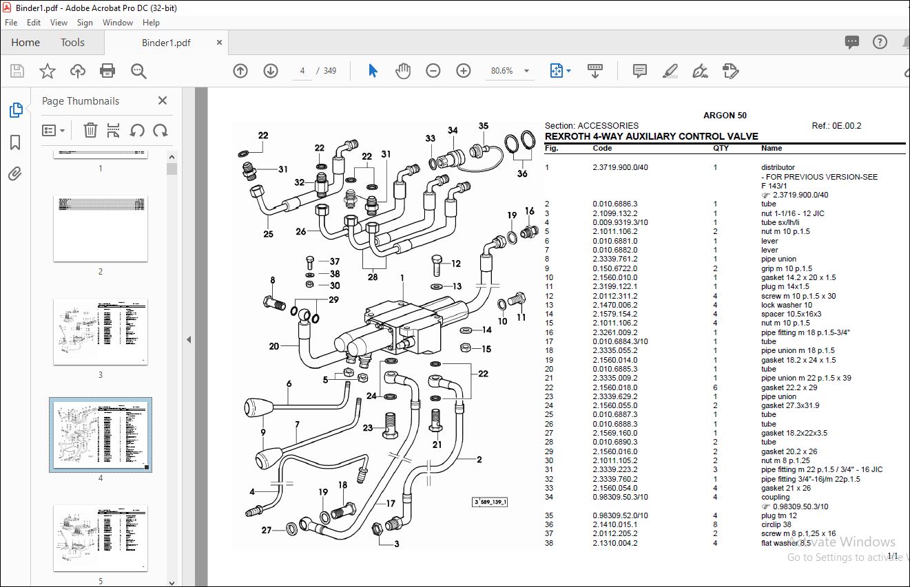 Same Tractor ARGON 50 Parts Catalog Manual - PDF DOWNLOAD ...