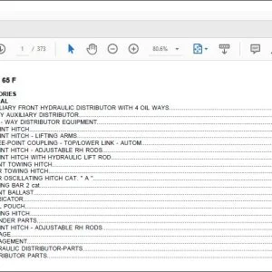 Same Tractor ARGON 65 F Parts Catalog Manual - PDF DOWNLOAD