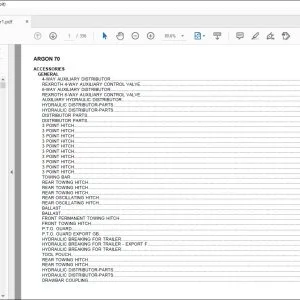 Same Tractor ARGON 70 Parts Catalog Manual - PDF DOWNLOAD