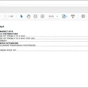 Same Tractor Argon³ 75 P Parts Catalog Manual - PDF DOWNLOAD