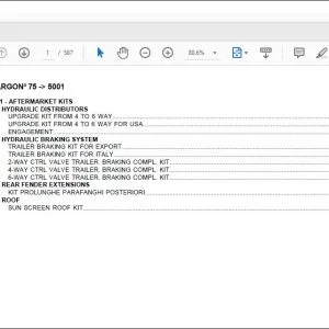 Same Tractor Argon³ 75 after 5001 Parts Catalog Manual - PDF DOWNLOAD
