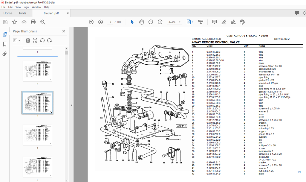 Same Tractor CENTAURO 70 SPECIAL after 3000 Parts Catalog Manual - PDF ...