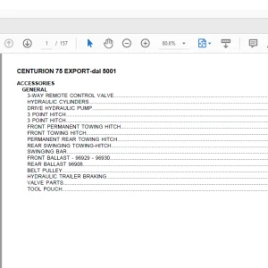 Same Tractor CENTAURO 75 EXPORT-dal 5001 Parts Catalog Manual - PDF DOWNLOAD