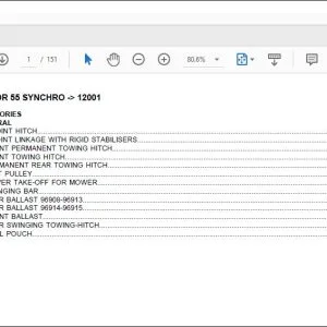 Same Tractor CONDOR 55 SYNCHRO after 12001 Parts Catalog Manual - PDF DOWNLOAD