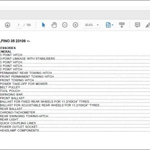 Same Tractor DELFINO 35 23106 Parts Catalog Manual - PDF DOWNLOAD