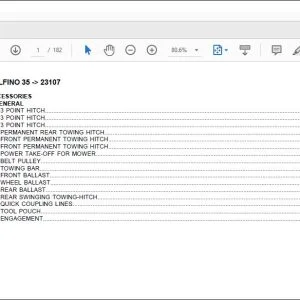 Same Tractor DELFINO 35 after 23107 Parts Catalog Manual - PDF DOWNLOAD