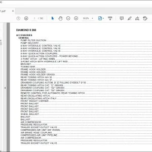 Same Tractor DIAMOND 260 Parts Catalog Manual - PDF DOWNLOAD