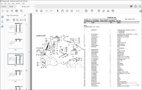 Same Tractor DIAMOND 265 Parts Catalog Manual - PDF DOWNLOAD ...