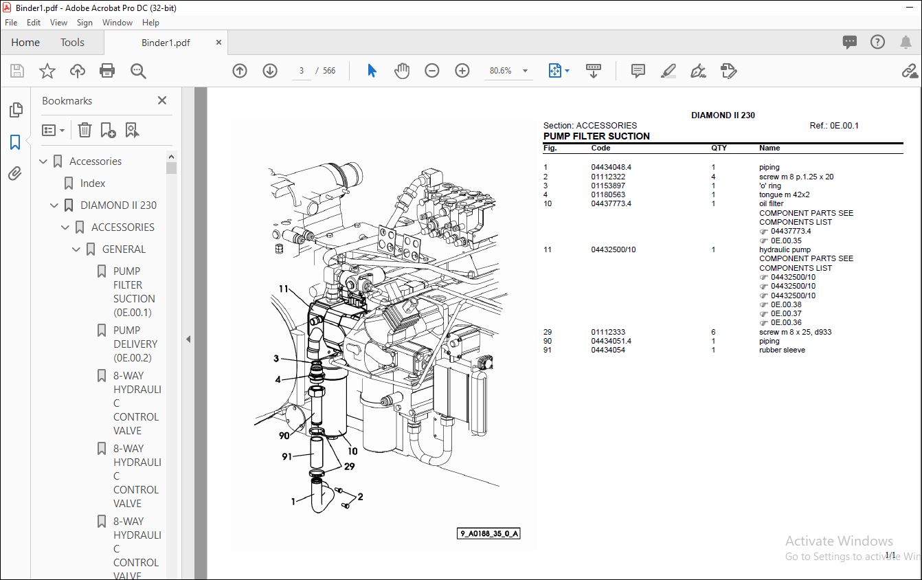 Same Tractor DIAMOND II 230 Parts Catalog Manual - PDF DOWNLOAD ...