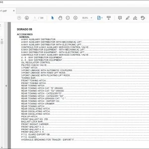 Same Tractor DORADO 55 Parts Catalog Manual - PDF DOWNLOAD
