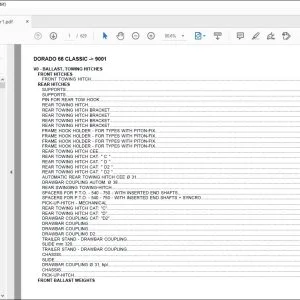 Same Tractor DORADO 66 CLASSIC after 9001 Parts Catalog Manual - PDF DOWNLOAD