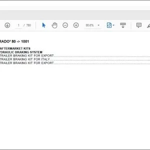 Same Tractor DORADO³ 80 after 1001 Parts Catalog Manual - PDF DOWNLOAD
