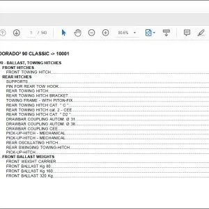 Same Tractor DORADO³ 90 CLASSIC after 10001 Parts Catalog Manual - PDF DOWNLOAD