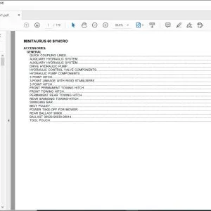 Same Tractor MINITAURUS 60 SYNCRO Parts Catalog Manual - PDF DOWNLOAD
