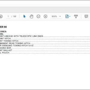 Same Tractor PANTHER 90 Parts Catalog Manual - PDF DOWNLOAD