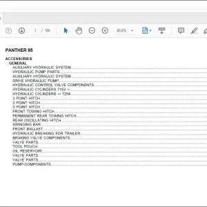 Same Tractor Panther 95 Parts Catalog Manual - PDF DOWNLOAD