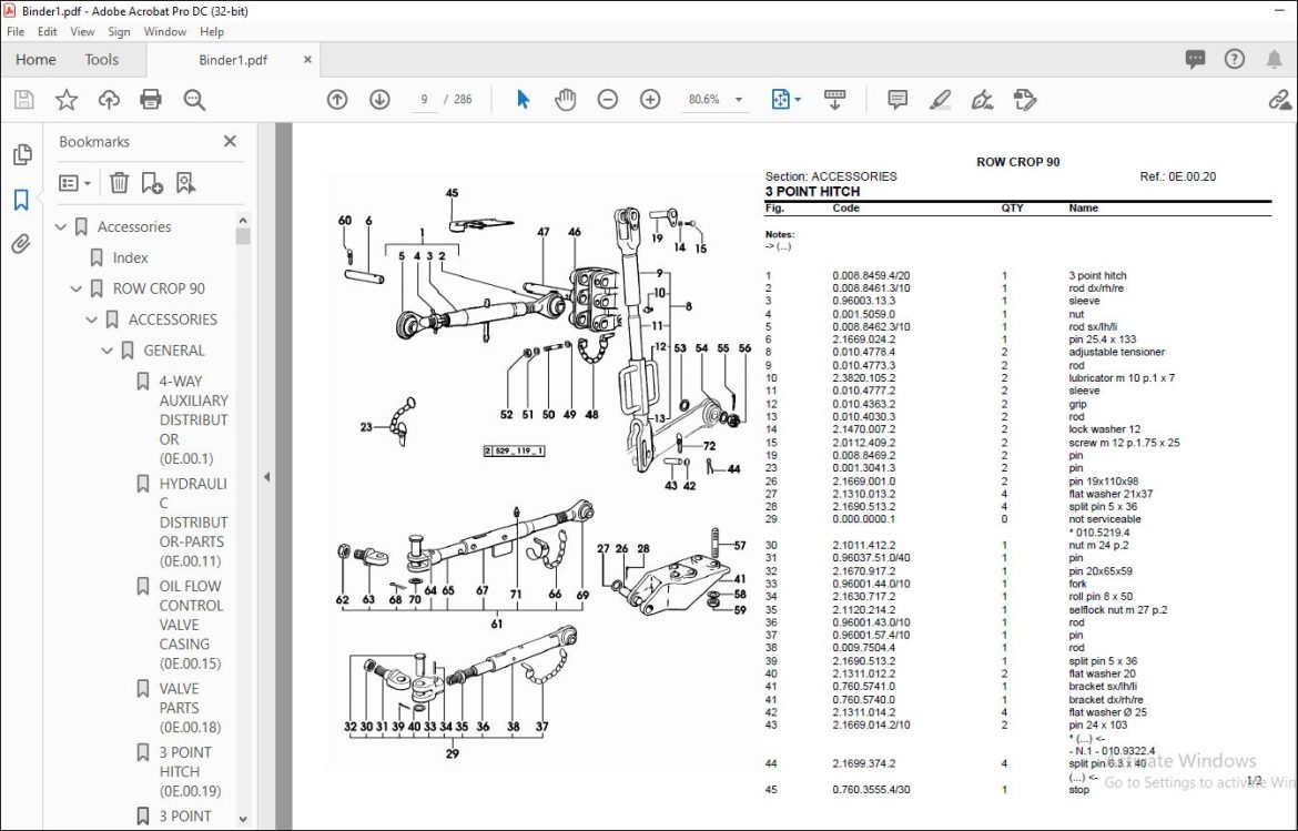 Same Tractor ROW CROP 90 Parts Catalog Manual - PDF DOWNLOAD ...